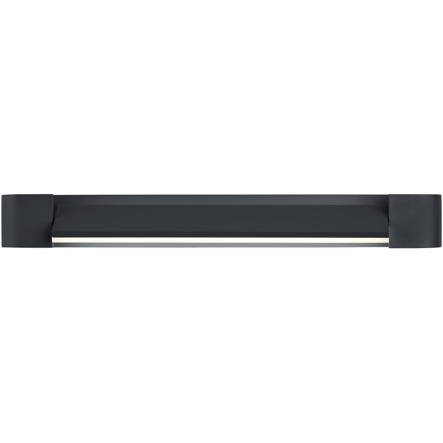 Wandlampe Box Schwarz Eisen 40 cm - LED - Lichtfarbe: Extra warmweiss - Wandlampe- LED Energiesparlampe