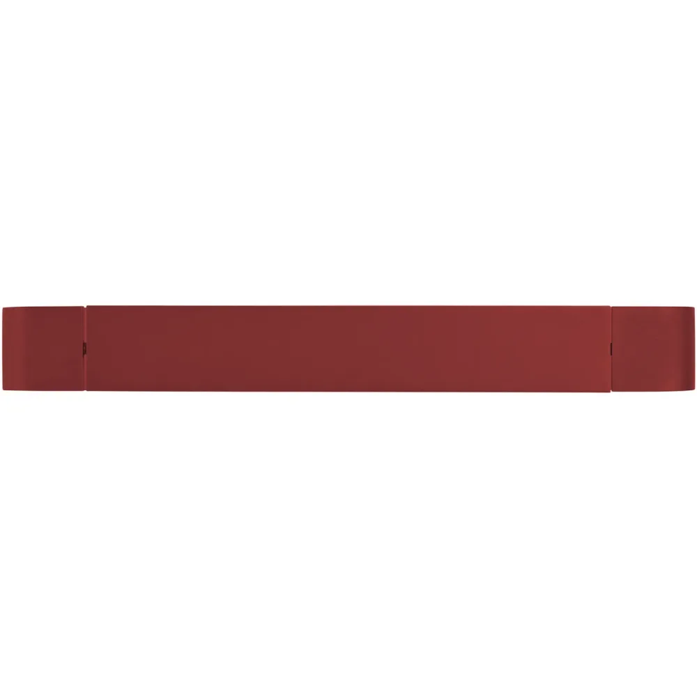 Wandlampe Box Rot Eisen 40 cm - Farbe: Indischrot - LED - Lichtfarbe: Extra warmweiss - Wandlampe- LED Energiesparlampe
