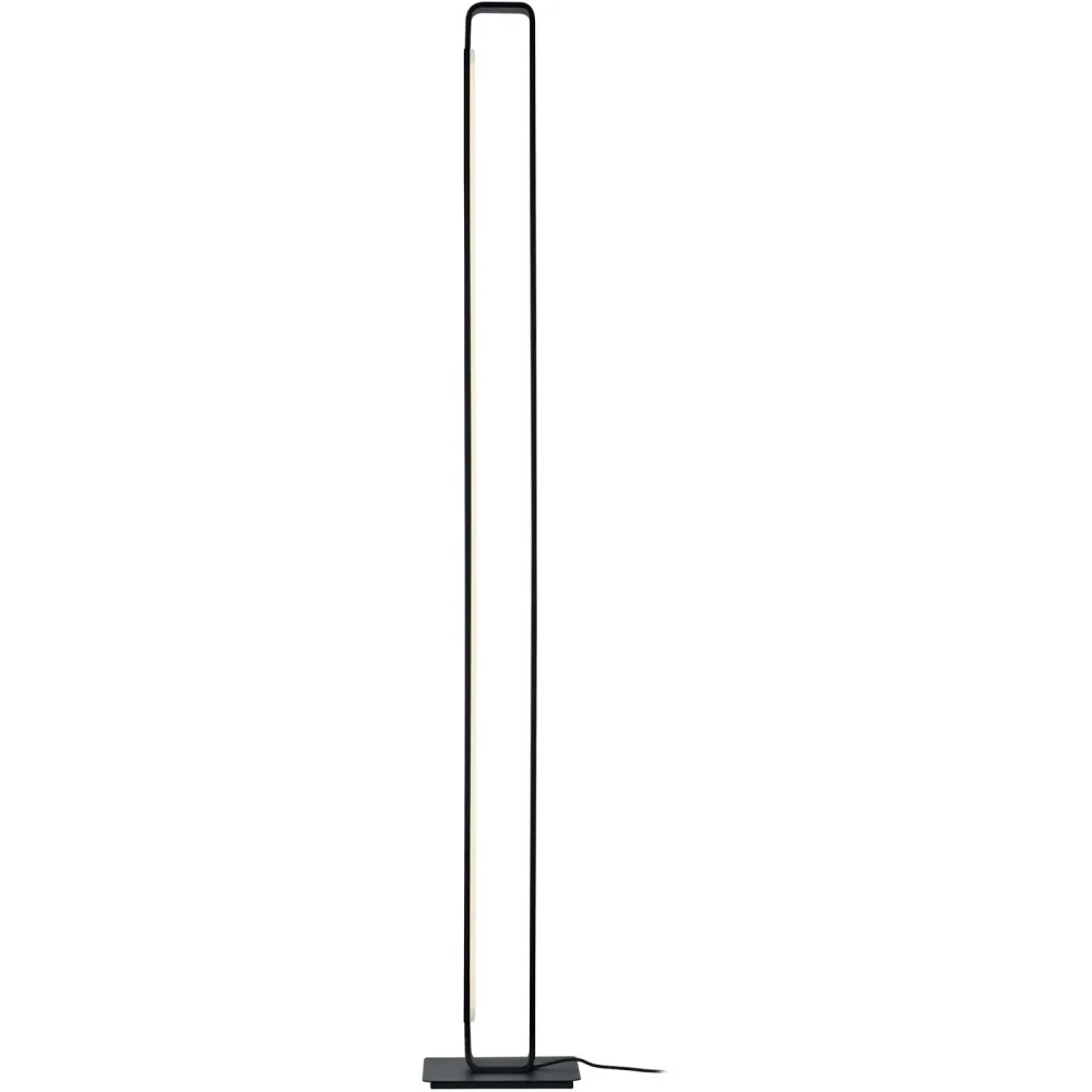 Stehlampe Box Schwarz Eisen 18 cm 120 cm - LED - Lichtfarbe: Extra warmweiss - Stehlampe- LED Energiesparlampe