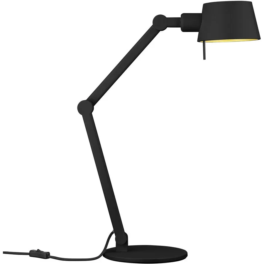 Tischlampe Medo Schwarz Eisen 22 cm 39 cm - Tischlampe
