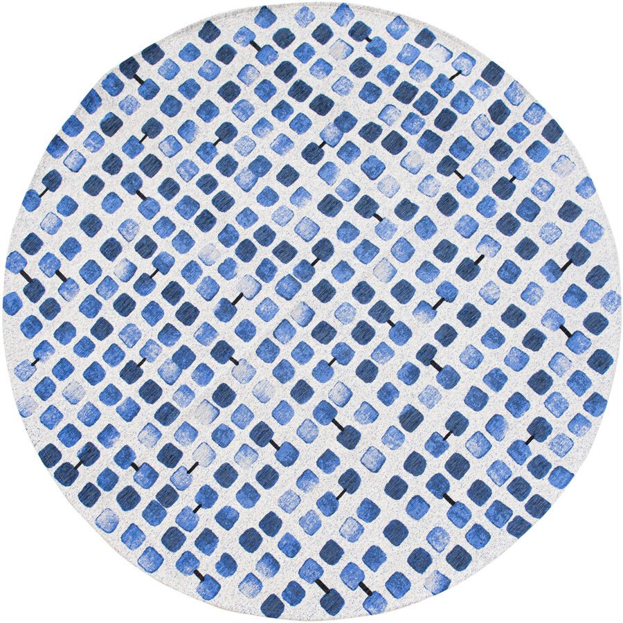 Teppich Cobblestone Blau Polyester 140 cm 140 cm - Teppich