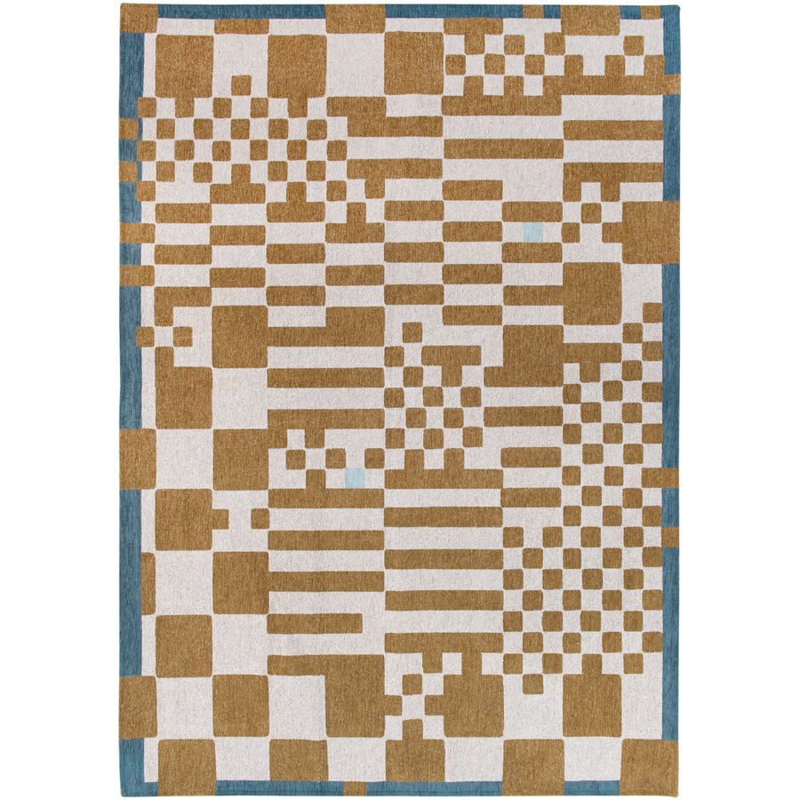 Teppich Chess Mehrfarbig Polyester 80 cm 150 cm - Farbe: Chess Honey - Teppich