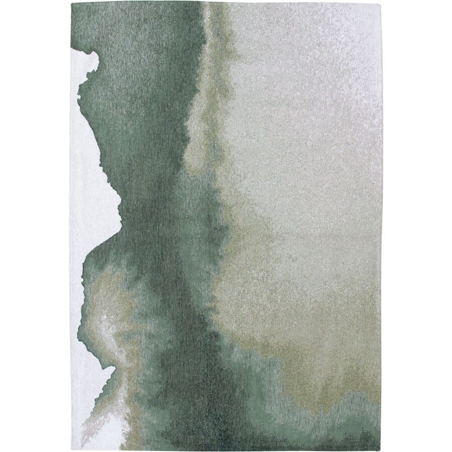 Teppich Lagoon Grün/Weiss Polyester 80 cm 150 cm - Farbe: Dunkelgrün, Hellgrün, Weiss - Teppich