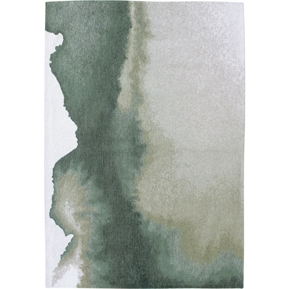 Teppich Lagoon Grün/Weiss Polyester 80 cm 150 cm - Farbe: Dunkelgrün, Hellgrün, Weiss - Teppich
