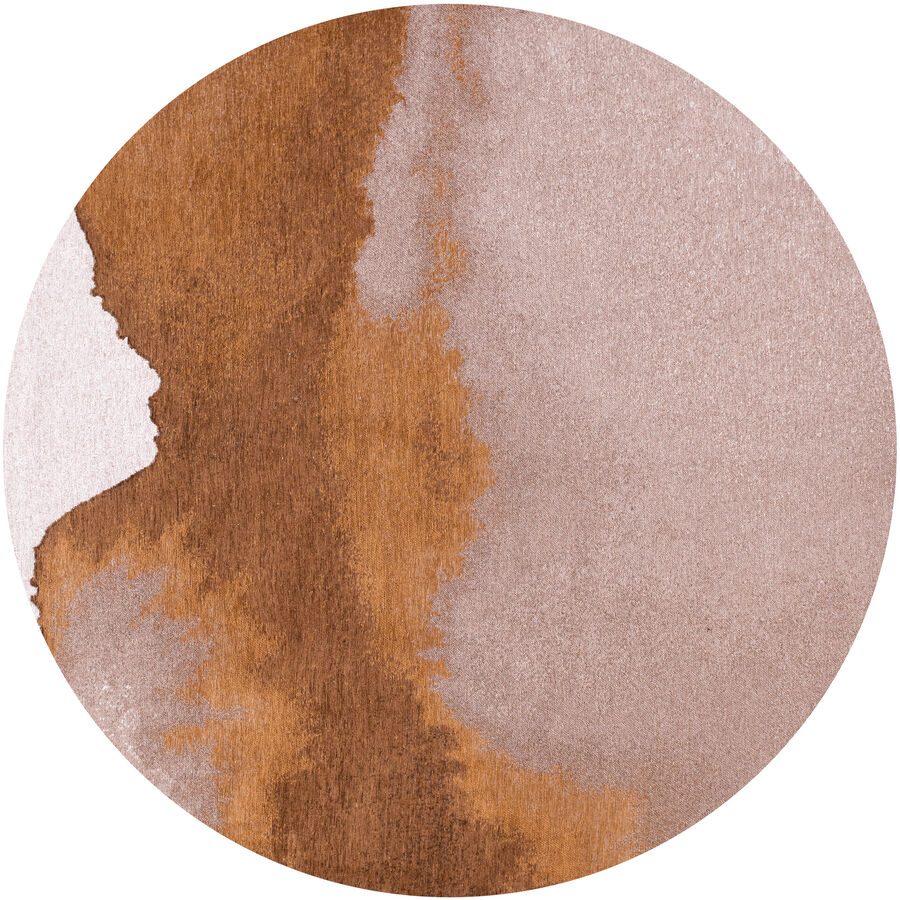Teppich Lagoon Beige/Weiss/Braun Polyester 140 cm 140 cm - Farbe: Beige, Braun, Weiss - Teppich