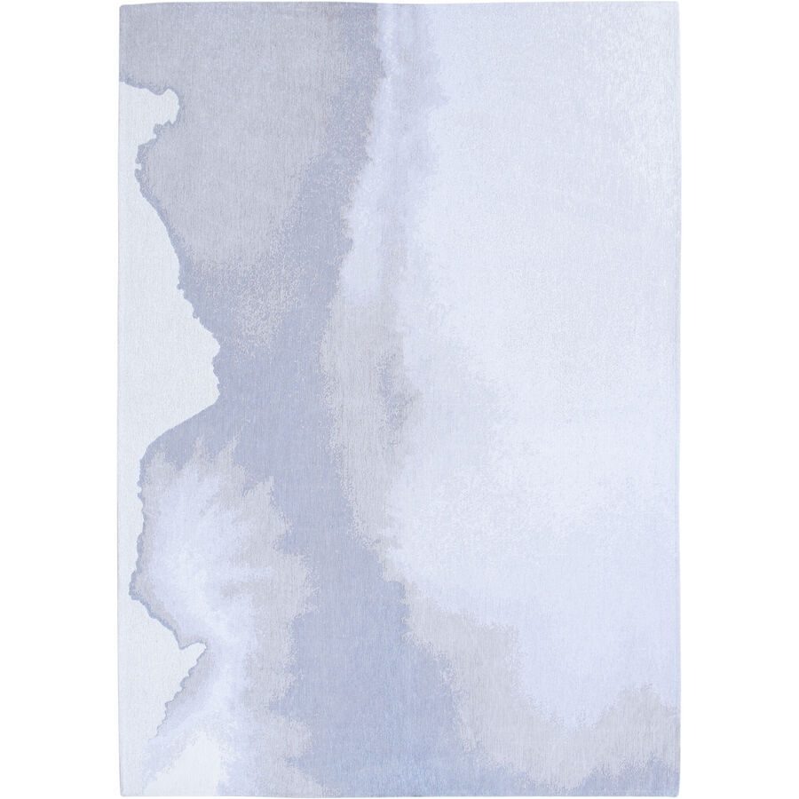 Teppich Lagoon Blau/Weiss Polyester 280 cm 390 cm - Farbe: Hellblau, Weiss - Teppich