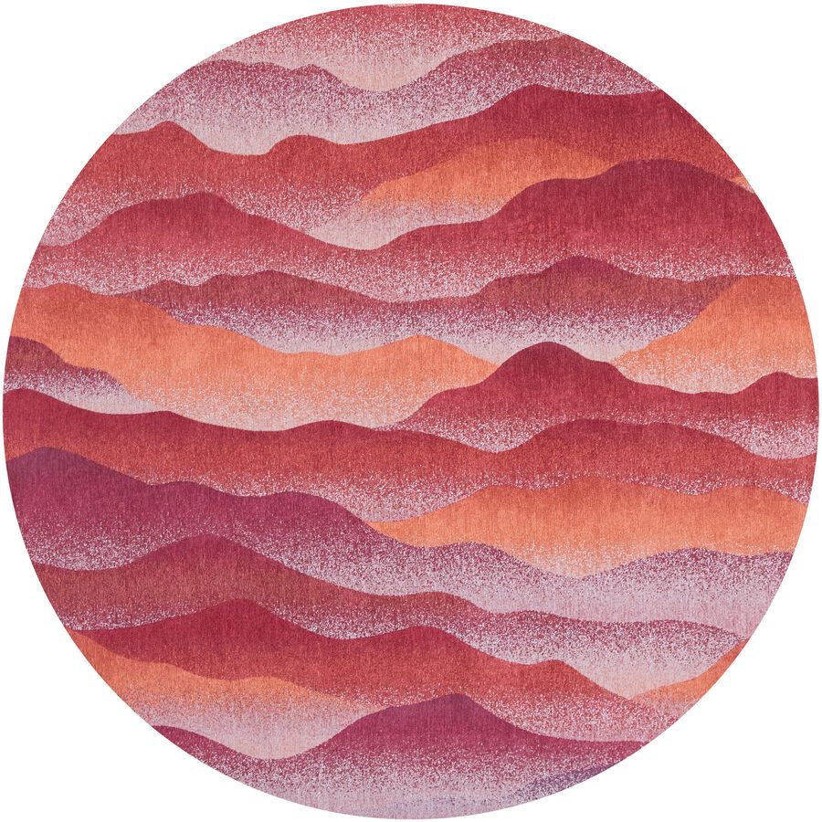 Teppich Himalaya Rosa/Lila Polyester 240 cm 240 cm - Farbe: multicolor - Teppich