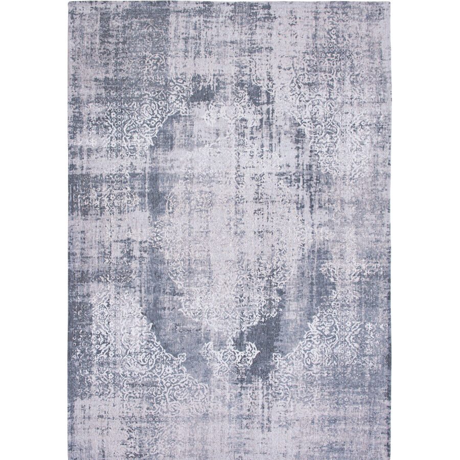 Teppich Kirman Grau/Weiss Polyester 80 cm 150 cm - Farbe: grau, weiss - Teppich