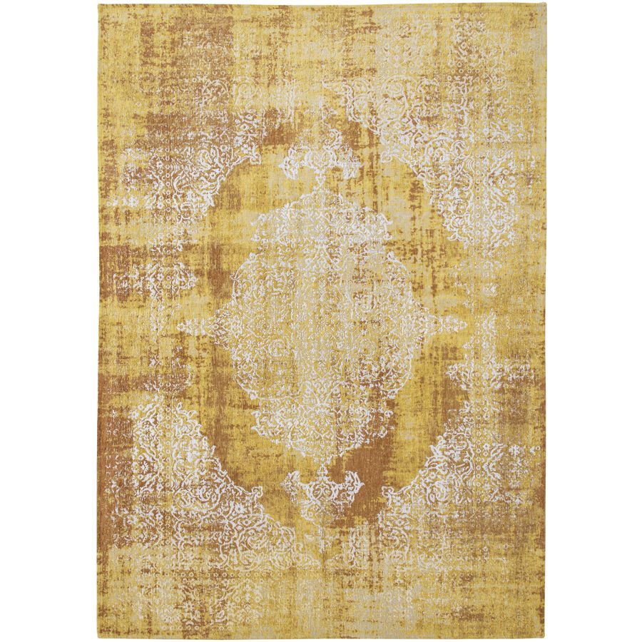 Teppich Kirman Gelb/Braun/Weiss Polyester 280 cm 390 cm - Farbe: Gelb, Braun, Weiss - Teppich
