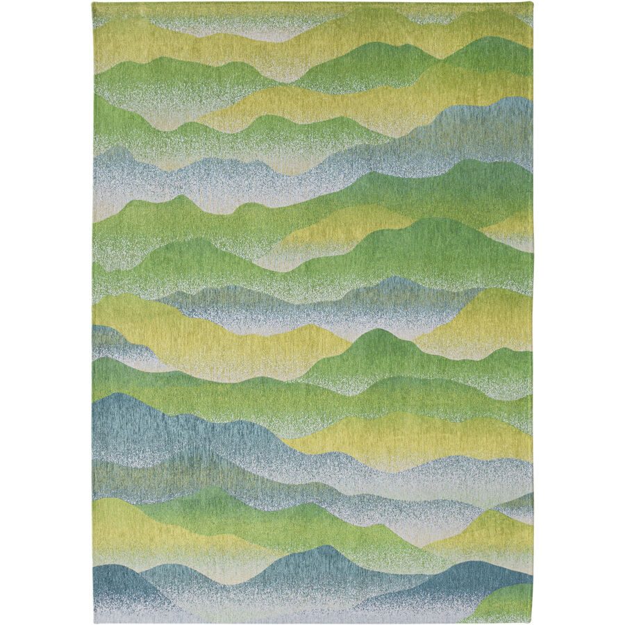 Teppich Himalaya Blau/Grün Polyester 140 cm 200 cm - Farbe: multicolor - Teppich