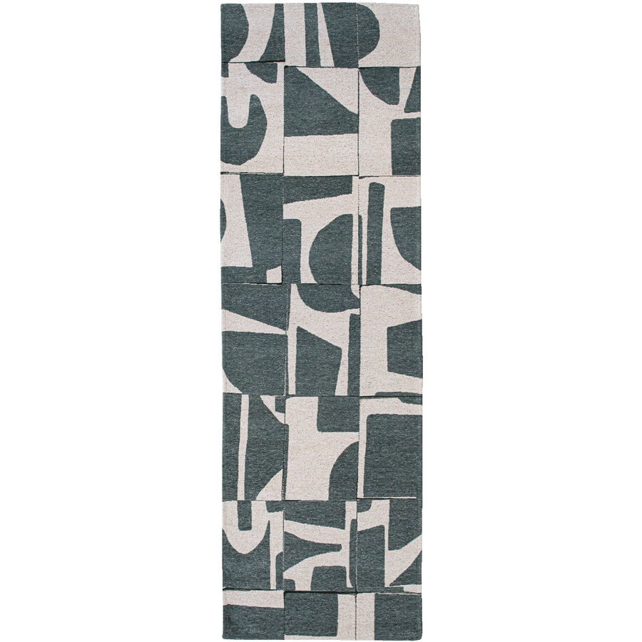 Teppich Papercut Grau/Beige Polyester 80 cm 250 cm - Farbe: multicolor - Teppich