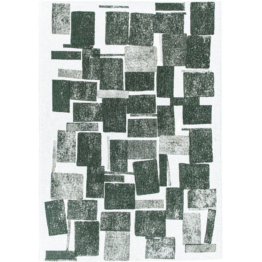 Teppich Lucia Grün/Weiss Polyester 280 cm 390 cm - Farbe: Dunkelgrün, Hellgrün, Weiss - Teppich