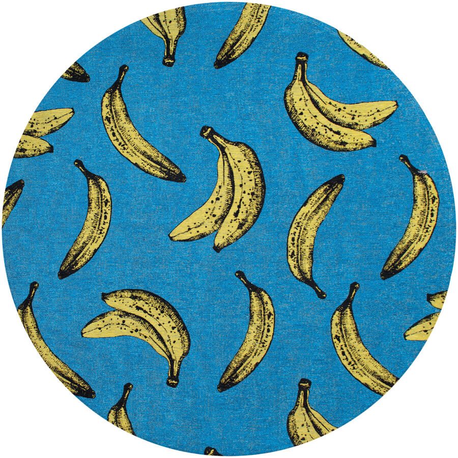 Teppich California Blue Blau Polyester 240 cm 240 cm - Teppich