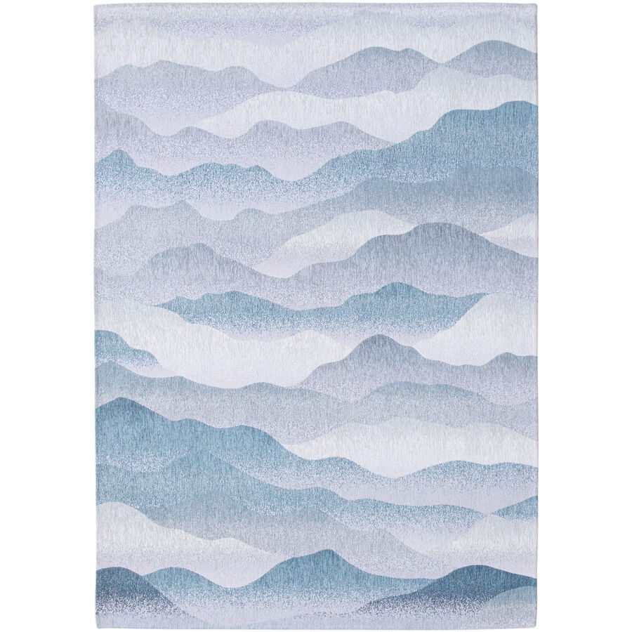 Teppich Himalaya Blau/Weiss Polyester 240 cm 340 cm - Farbe: multicolor - Teppich