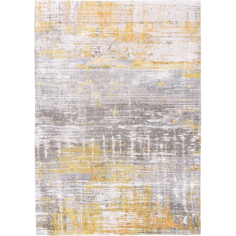 Teppich Streaks Beige/Grau/Gelb Polyester 140 cm 200 cm - Farbe: multicolor - Teppich