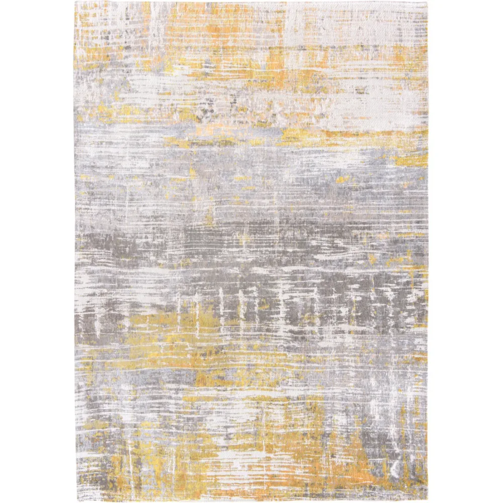 Teppich Streaks Beige/Grau/Gelb Polyester 140 cm 200 cm - Farbe: multicolor - Teppich