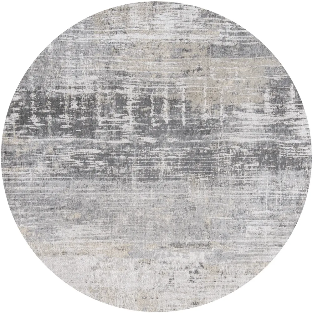 Teppich Streaks Grau Polyester 140 cm 140 cm - Teppich