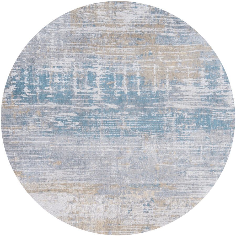 Teppich Streaks Blau Polyester 140 cm 140 cm - Teppich
