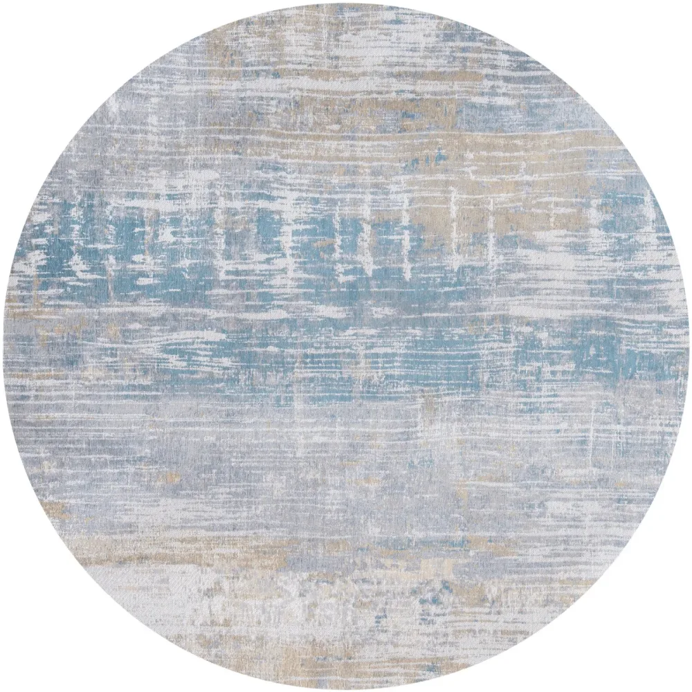 Teppich Streaks Blau Polyester 140 cm 140 cm - Teppich