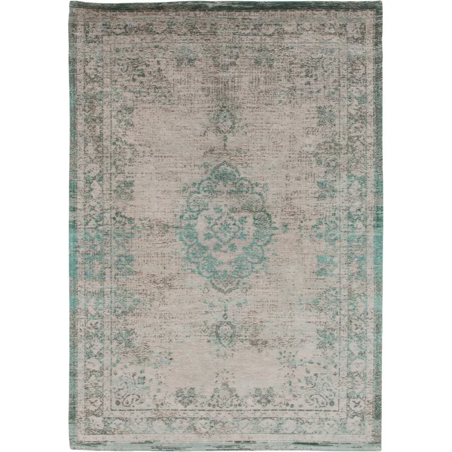 Teppich Medallion Grün/Beige/Grau Polyester 80 cm 150 cm - Farbe: Salbeigrün, Beige, Grau - Teppich
