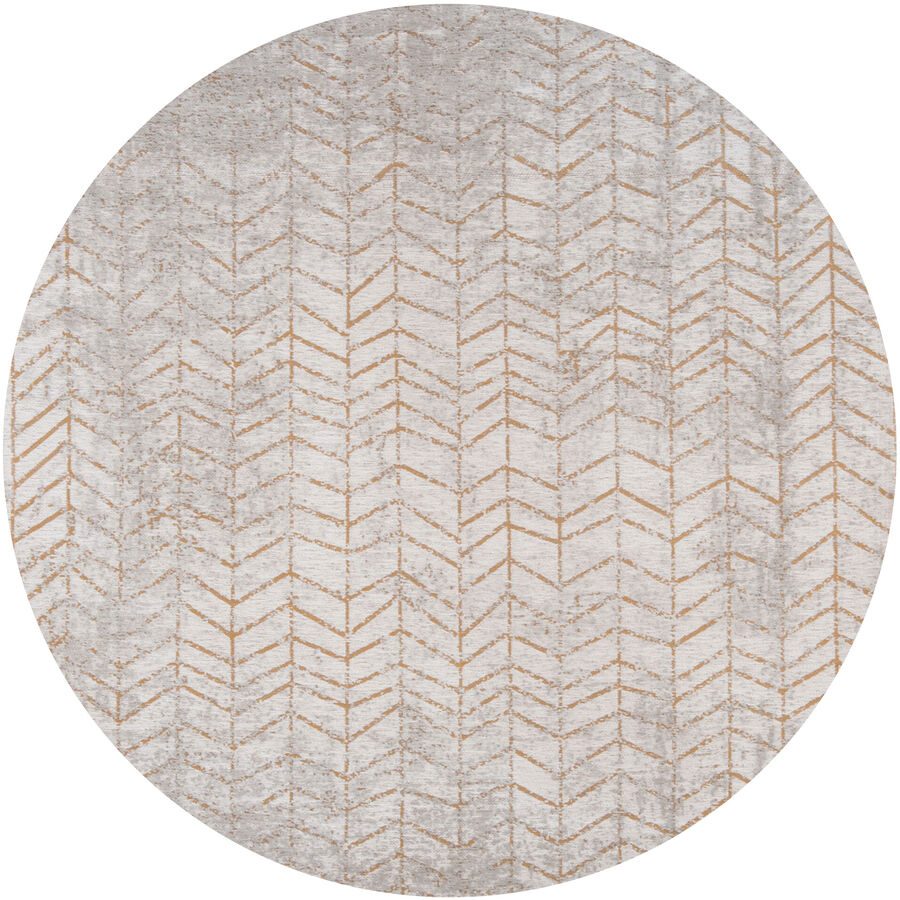 Teppich Jacob's Ladder Gelb/Weiss Polyester 140 cm 140 cm - Teppich