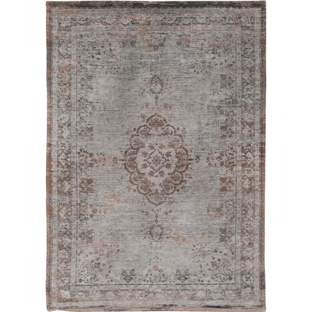 Teppich Medallion Grau/Braun Polyester 200 cm 280 cm - Farbe: Dunkelgrau, Hellgrau, Braun - Teppich