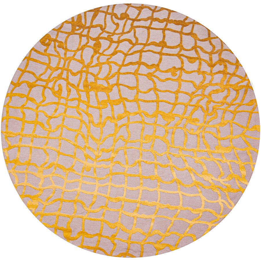 Teppich Dedalo Gelb Polyester 140 cm 140 cm - Teppich