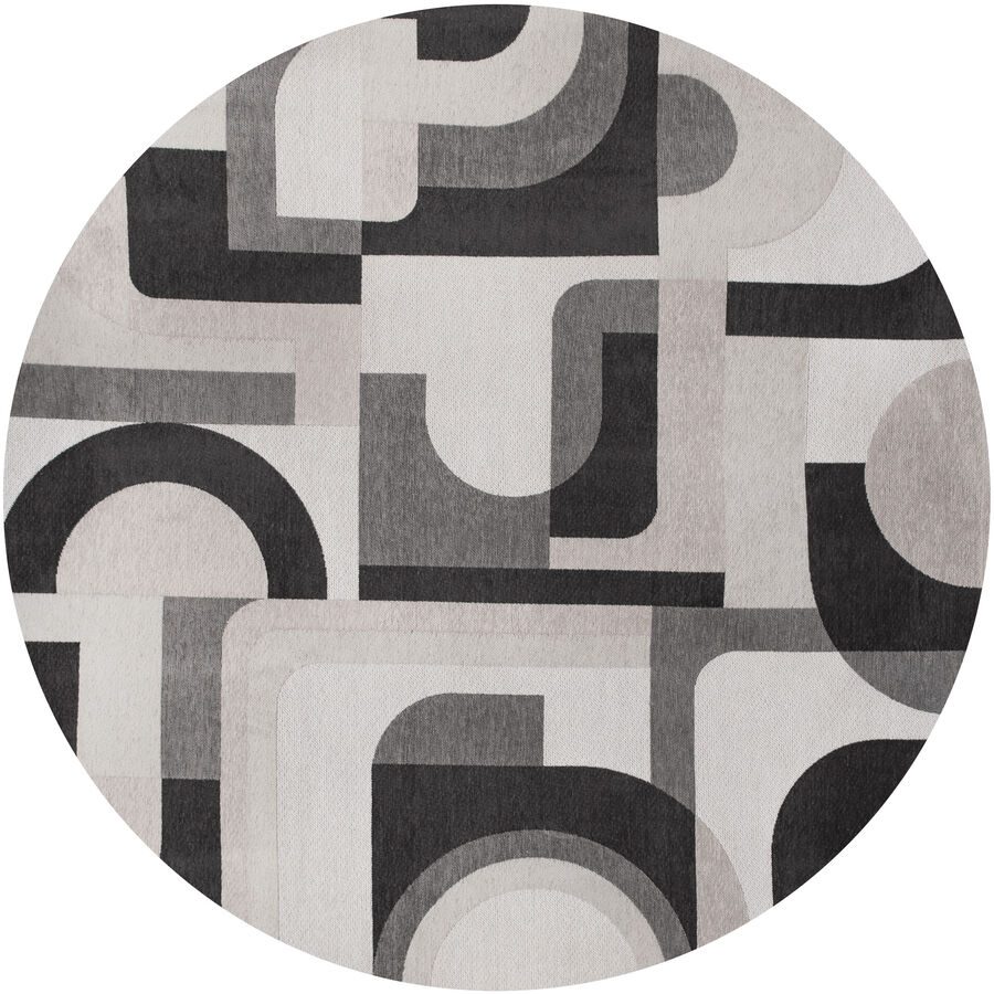 Teppich Module Mehrfarbig Polyester 140 cm 140 cm - Farbe: multicolor - Teppich