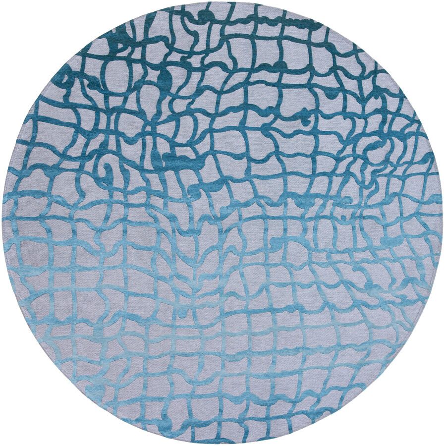 Teppich Dedalo Blau Polyester 140 cm 140 cm - Teppich