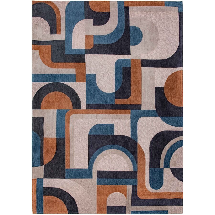 Teppich Module Blau Polyester 80 cm 150 cm - Teppich