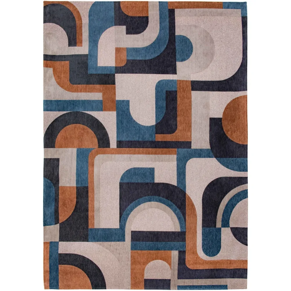 Teppich Module Blau Polyester 80 cm 150 cm - Teppich