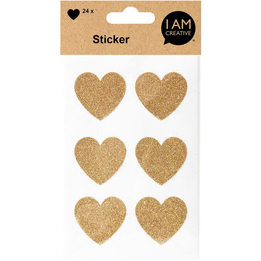 Sticker I am creative - Farbe: Gold - Material: Papier - Sticker