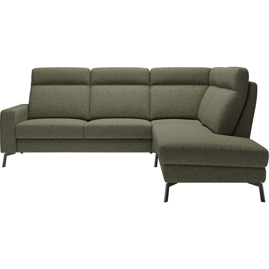 Ecksofa Bernina Grün Polyester 265 cm 215 cm - Ecksofa