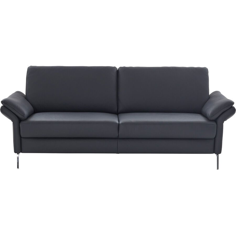 Sofa Bernina Schwarz Leder 176 cm 87 cm - Sofa