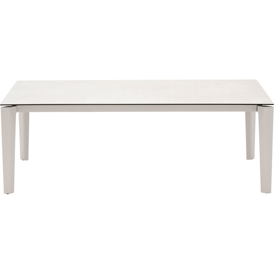 CONNUBIA Tisch Band Weiss Keramik 100 cm Ausziehbar - Farbe: Salzweiss - Tisch