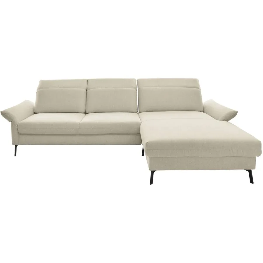 Ecksofa Josephine Beige Stoff 312 cm 222 cm - Farbe: natur - Ecksofa