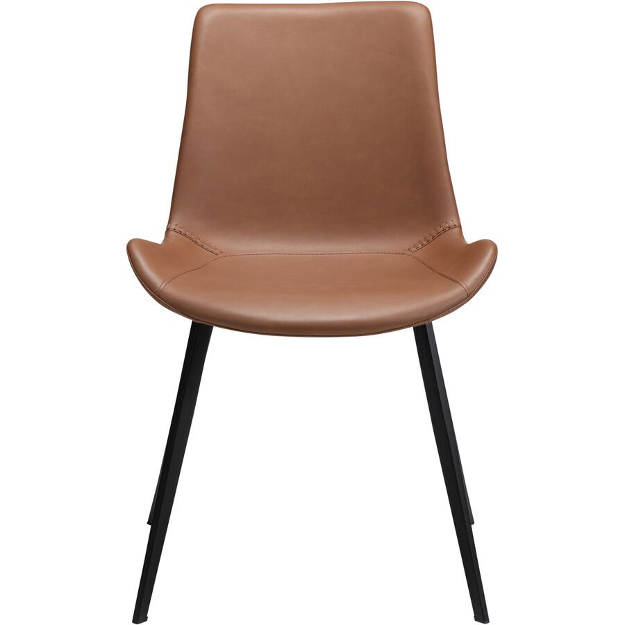 DAN-FORM Stuhl Hype Braun Kunstleder 58.5 cm - Material: Polyurethan - Stuhl