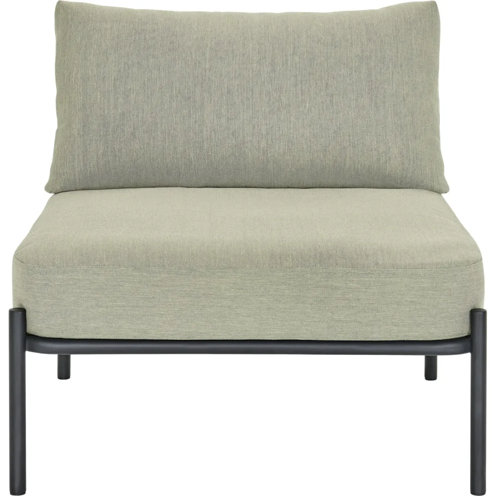 Loungeelement Viano schwarz Stahl 1 B 75 T 80 cm - Loungeelement