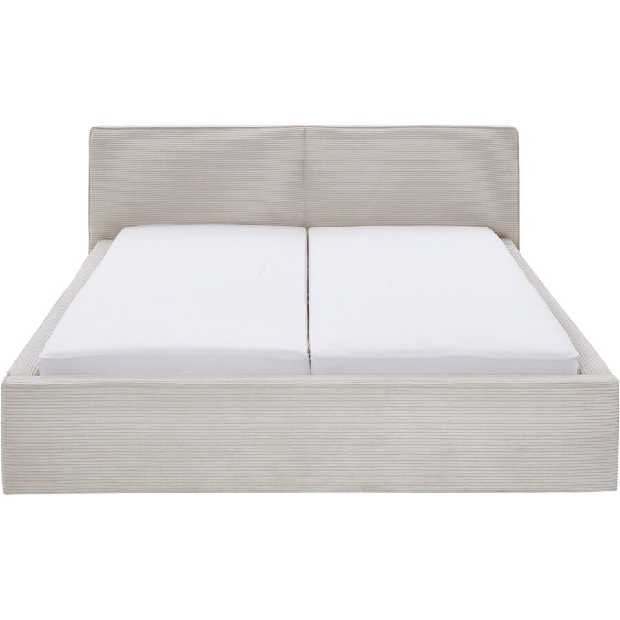 Bett Magnor Grau Stoff 180 x 200 cm - Bett
