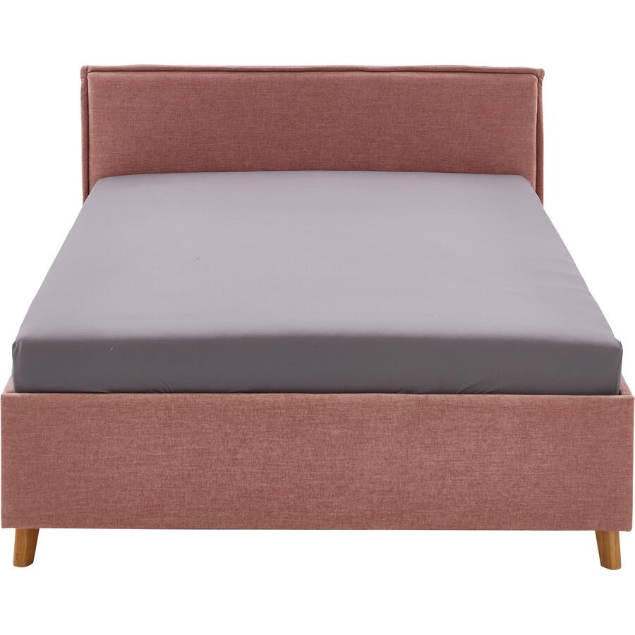 Kinderbett Falia Rosa Stoff/Holz 120 x 200 cm - Farbe: rose - Material: Stoff, Holz - Kinderbett