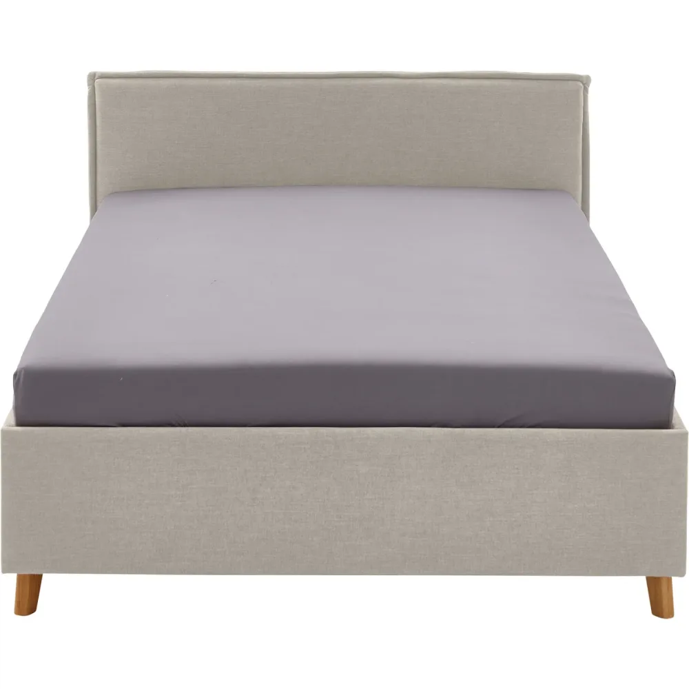 Kinderbett Falia Beige Stoff/Holz 90 x 200 cm - Material: Stoff, Holz - Kinderbett
