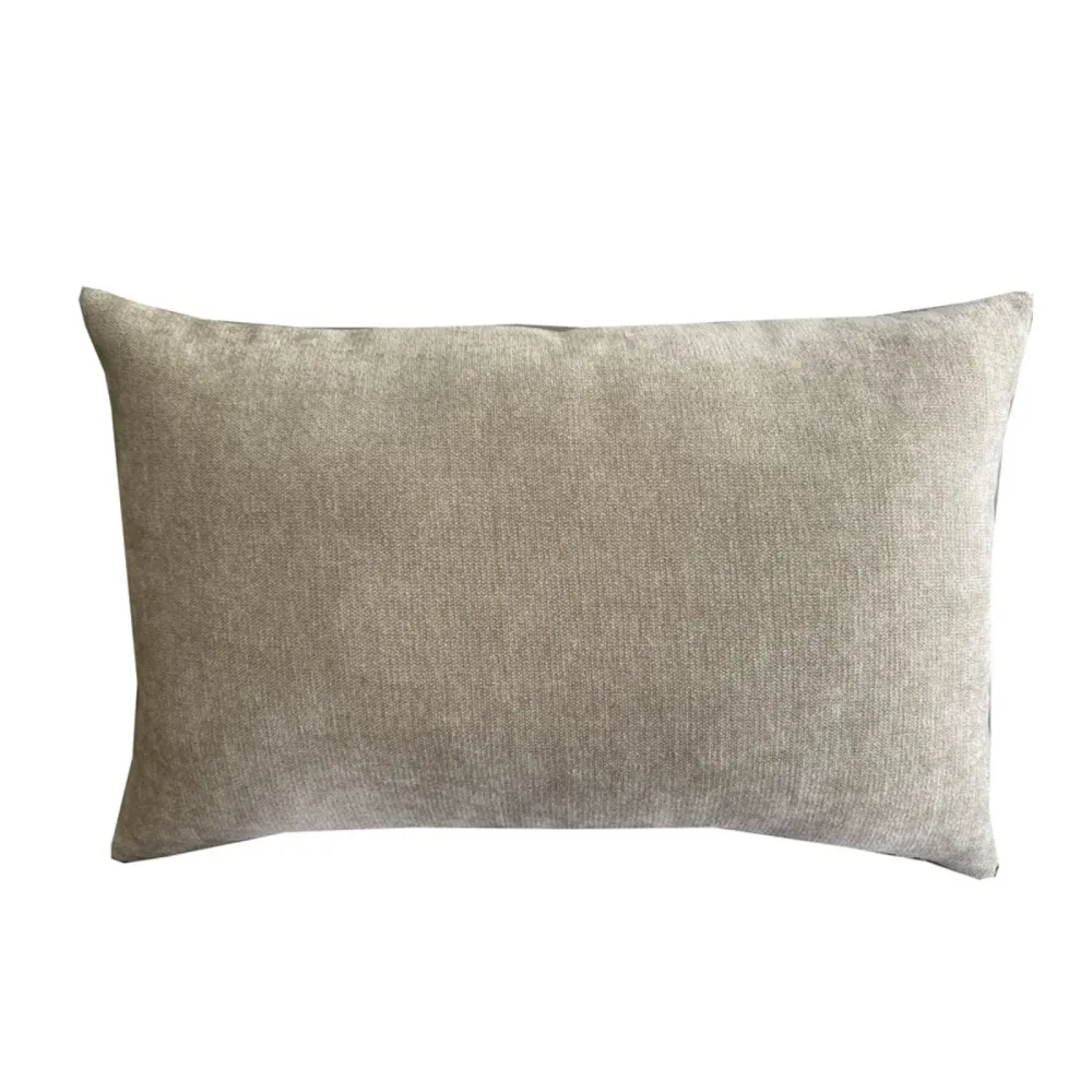 Zierkissenbezug Lea Beige Polyester 30 cm 50 cm - Zierkissenbezug