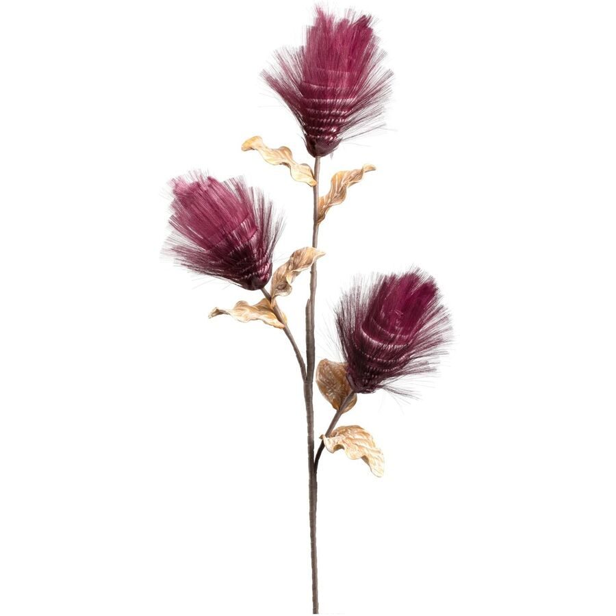 Kunstblumen-Set Leonardo Rosa Kunststoff 100 cm - Farbe: Beere - Kunstblumen-Set