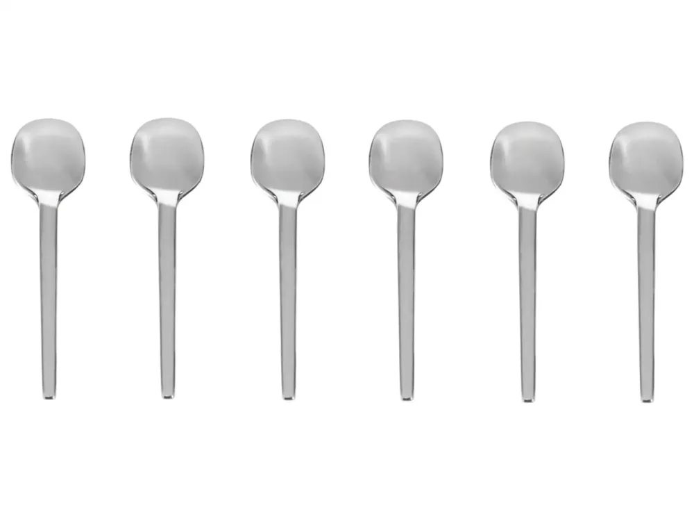 Espresso-Löffel-Set Leonardo Silber Edelstahl Teelöffel - Espresso-Löffel-Set