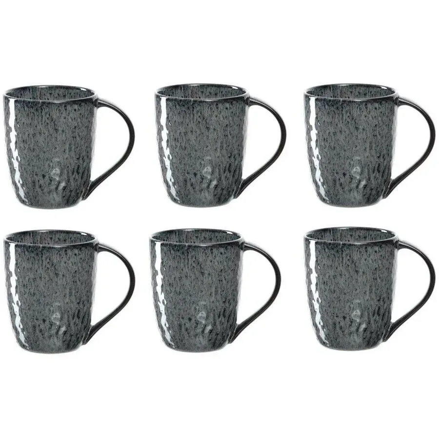 Cappuccinotassen-Set Leonardo Grau Keramik 0.43 l - Farbe: anthrazit - Cappuccinotassen-Set