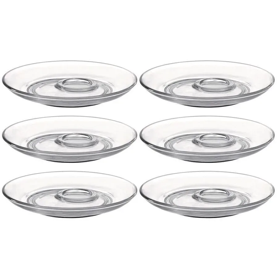 Untertassen-Set Leonardo Transparent Glas 1.75 cm - Material: Kalk-Natron-Glas - Untertassen-Set
