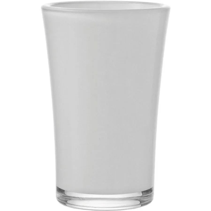 Vase Leonardo Weiss Glas 21 cm