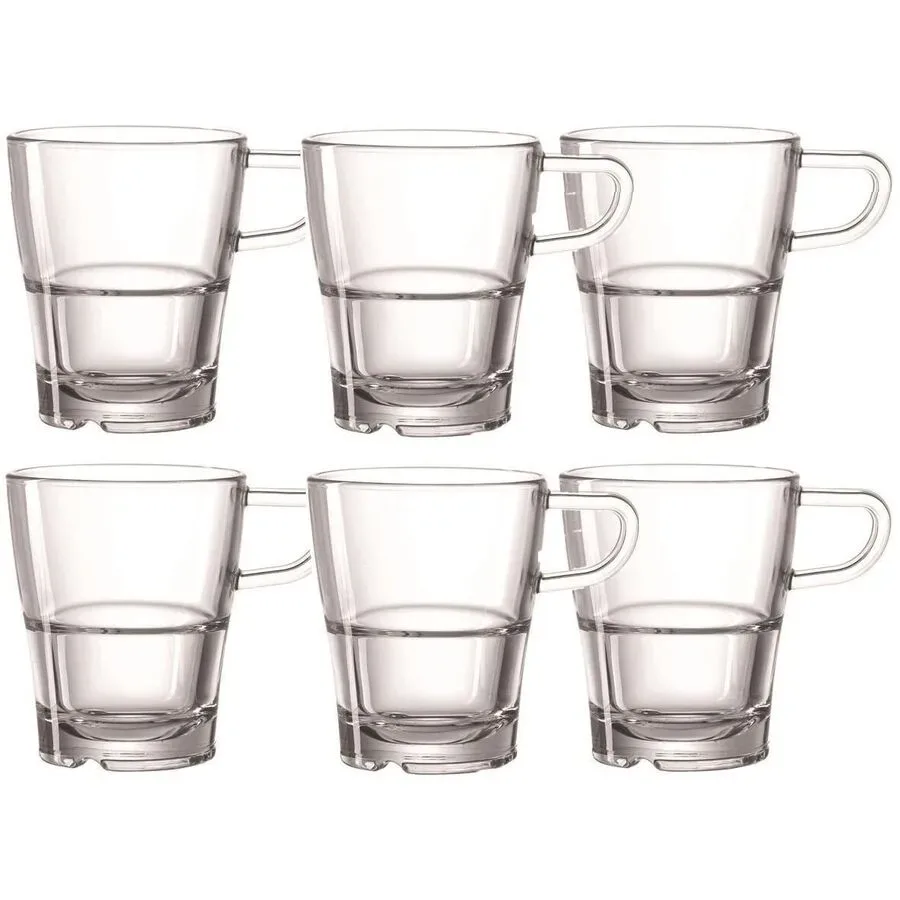 Kaffeetassen-Set Leonardo Transparent Glas 0.25 l - Kaffeetassen-Set
