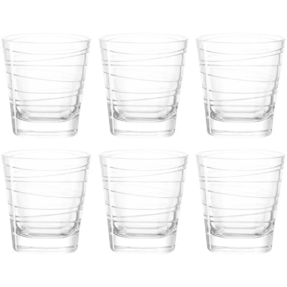 Leonardo - 6 Whiskygläser, 250 ml, Transparent