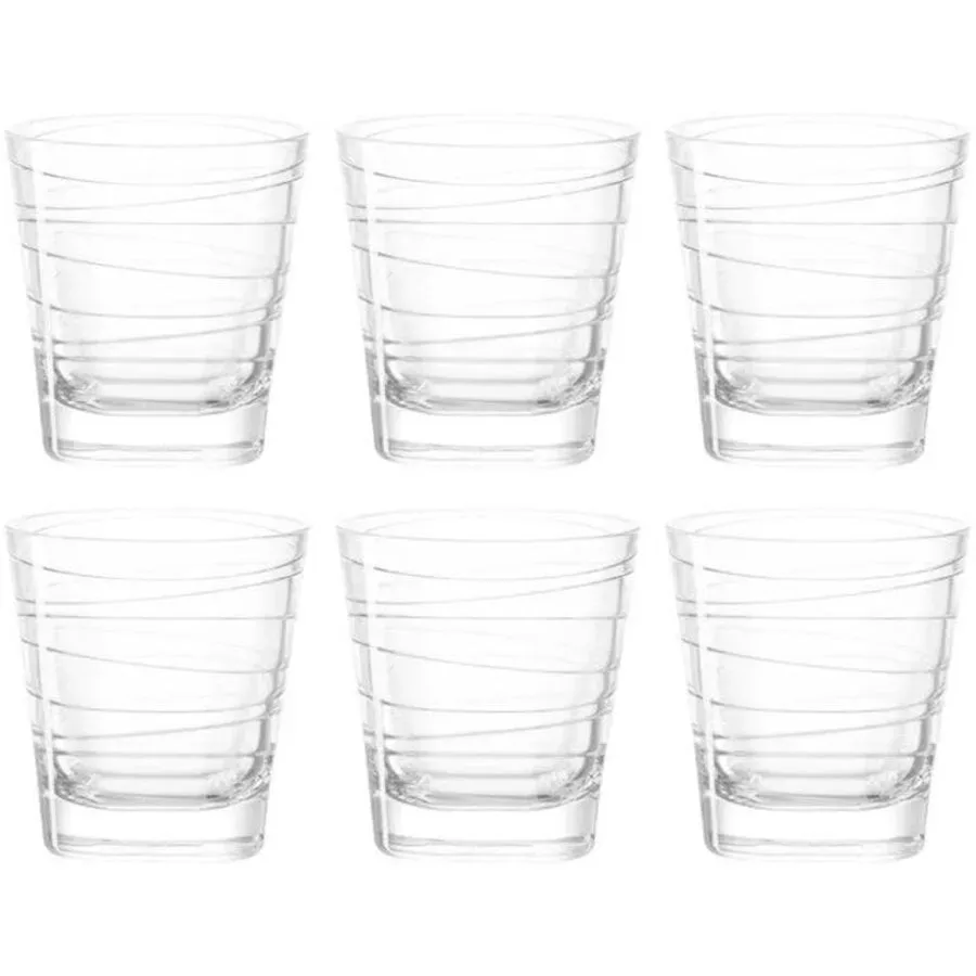 Leonardo - 6 Whiskygläser, 250 ml, Transparent